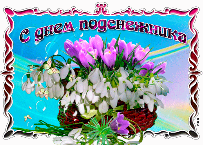 Картинки с Днем подснежника (70 открыток). Гифки
