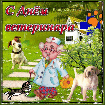 Картинки с Международным днем ветеринарного врача (75 открыток). Гифки