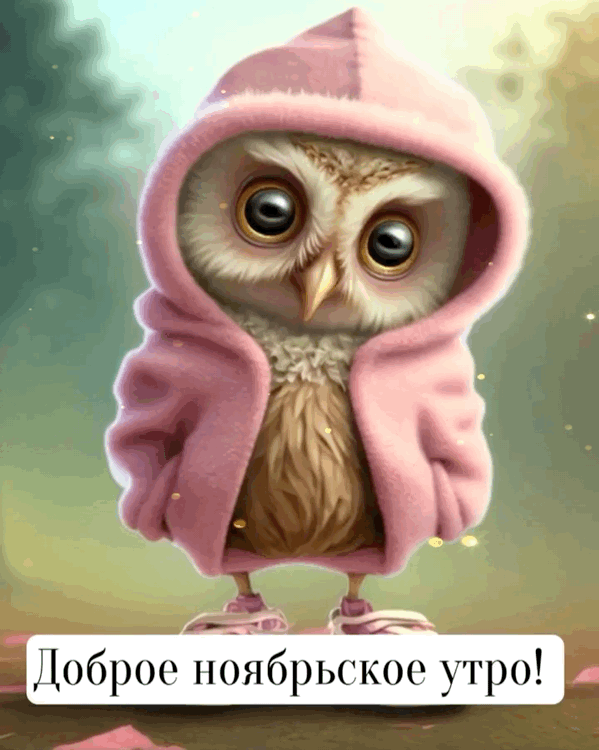 Красивые открытки и картинки с Добрым утром ноября. Доброе утро ноября - гифки