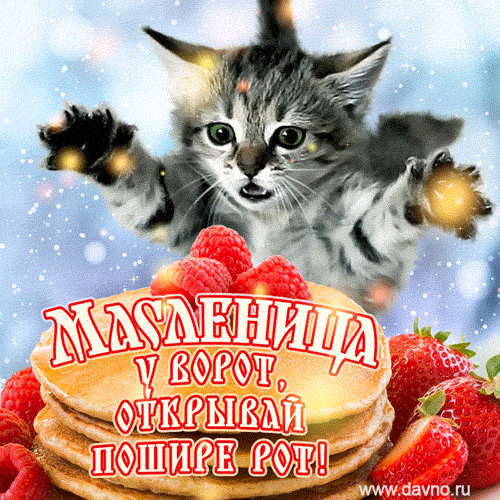 Картинки и открытки с Масленицей. Гифки с Масленицей