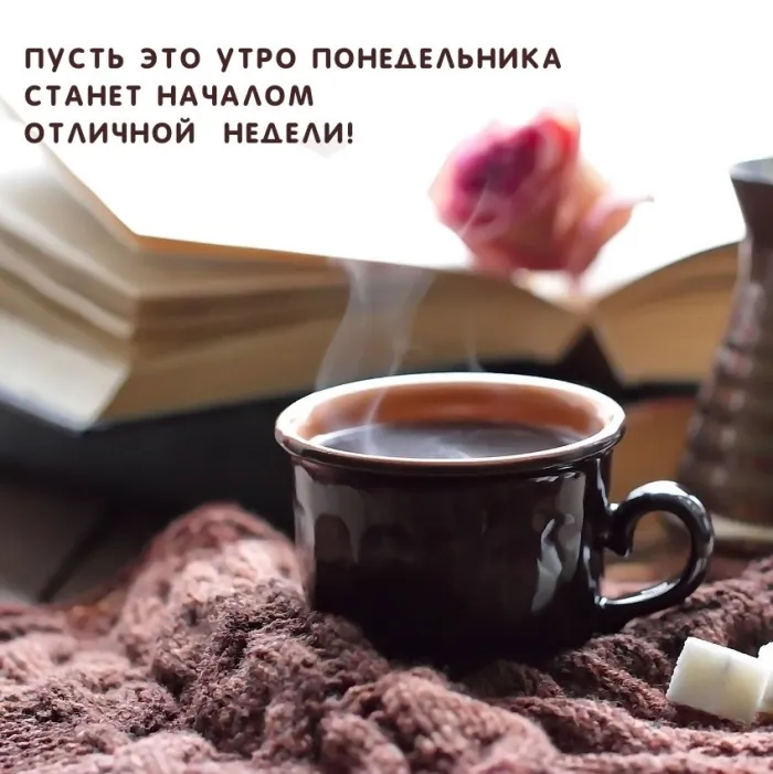 Красивые открытки и картинки Добрым утром понедельника.