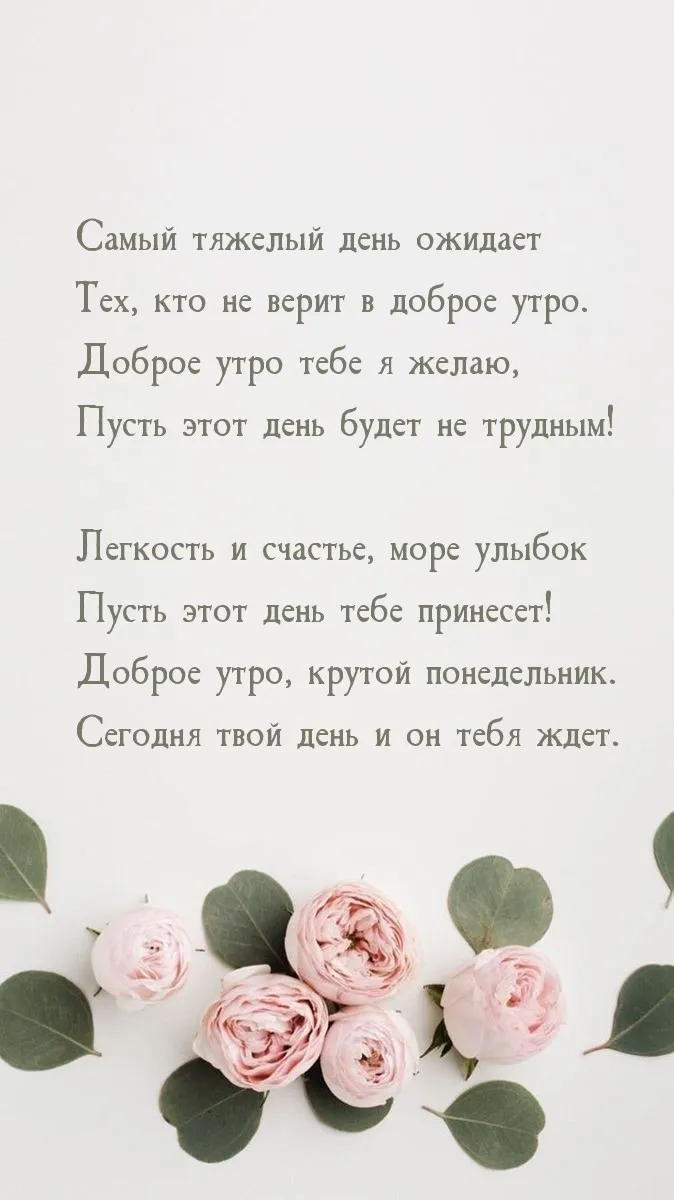Красивые открытки и картинки Добрым утром понедельника.