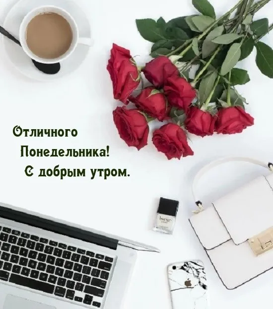 Красивые открытки и картинки Добрым утром понедельника.