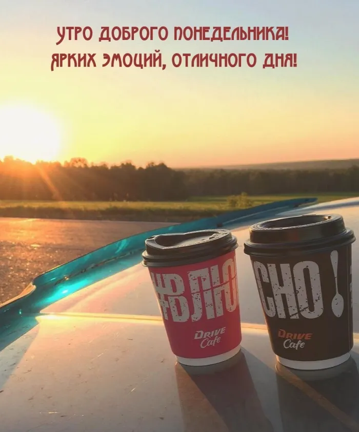 Красивые открытки и картинки Добрым утром понедельника.