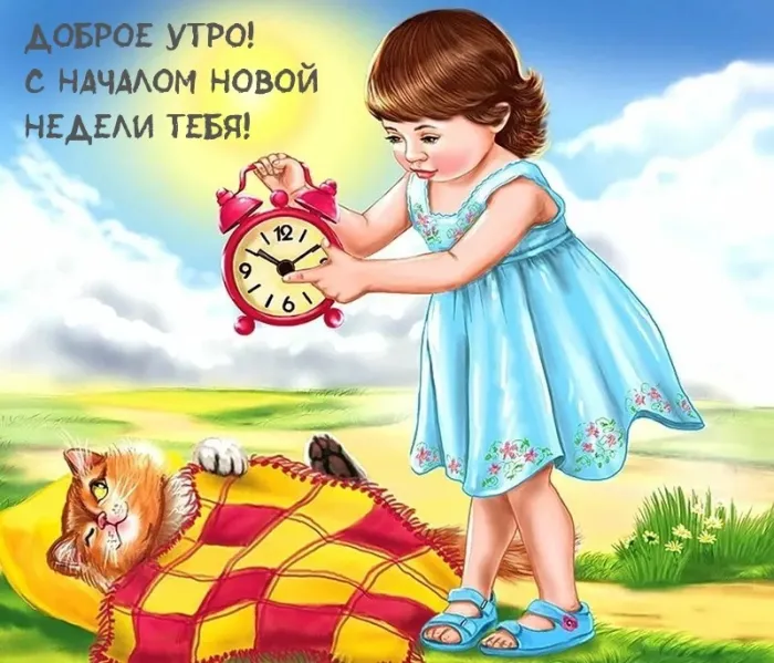 Красивые открытки и картинки Добрым утром понедельника.