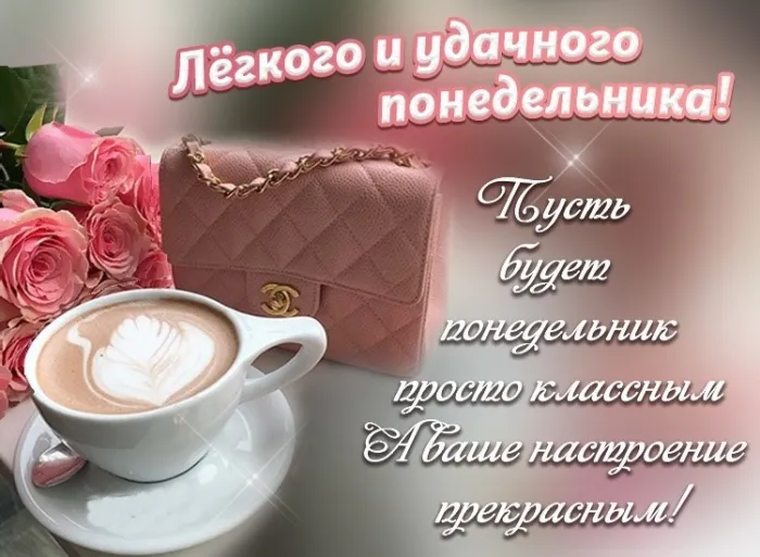 Красивые открытки и картинки Добрым утром понедельника.