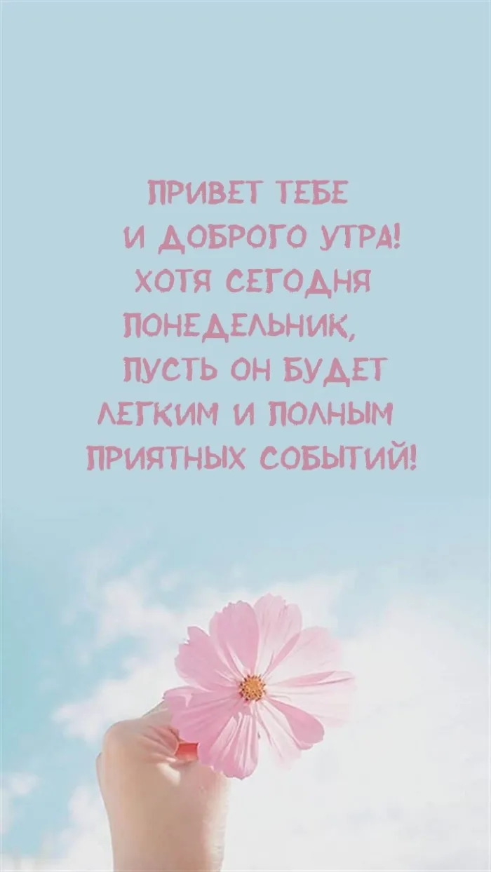 Красивые открытки и картинки Добрым утром понедельника.