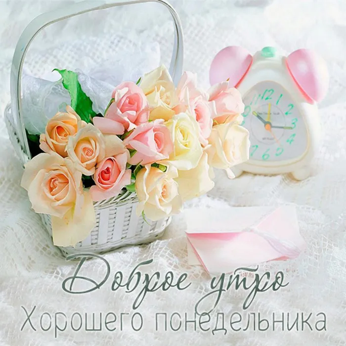 Красивые открытки и картинки Добрым утром понедельника.